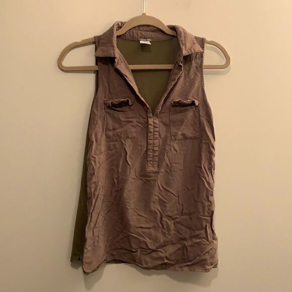 Army Green Collared Shirt  - Picture 1 of 4